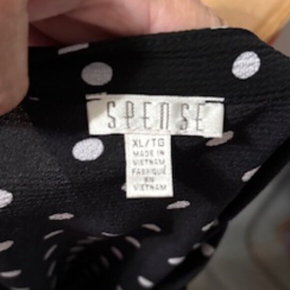 SPENSE Polka Dot Blouse Size XL - Picture 3 of 3